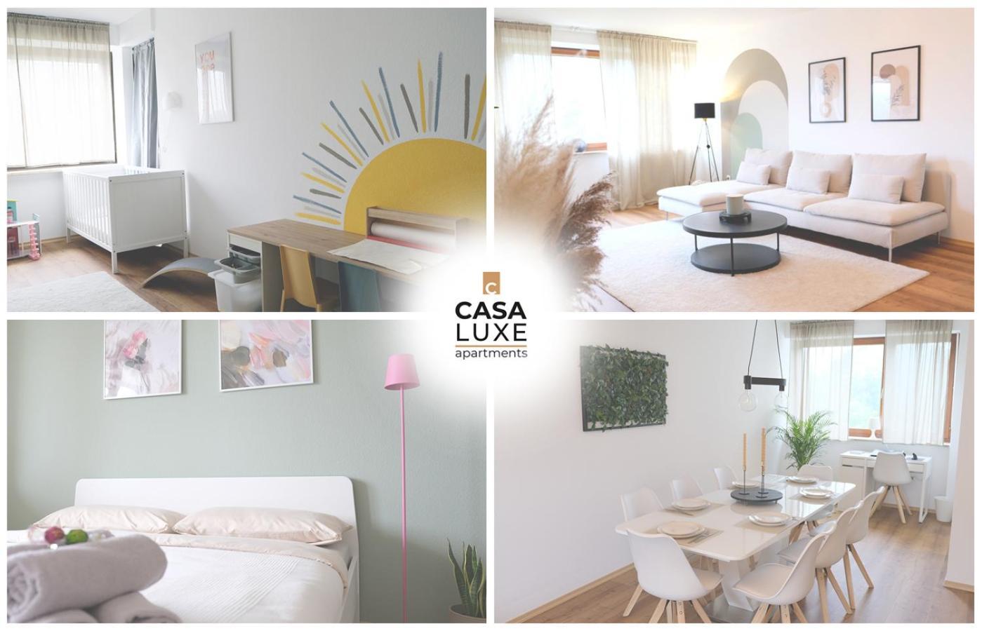 Casa Luxe - 120Qm - Zentral - Familienfreundlich - Parkplatz - 5Km Zum Legoland Daire Günzburg Dış mekan fotoğraf